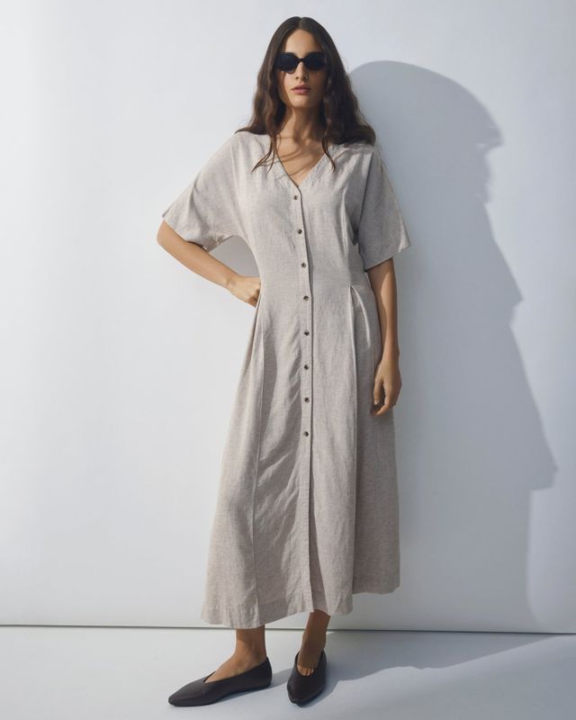  Viana Ginia 2/4 Dress Sand Melange