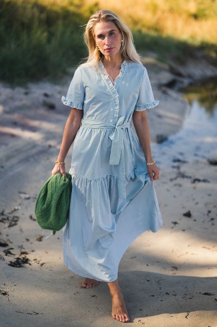 Hovedbilde Ida Maja 2/4 Shirt Dress STP B White/Eng Ivy