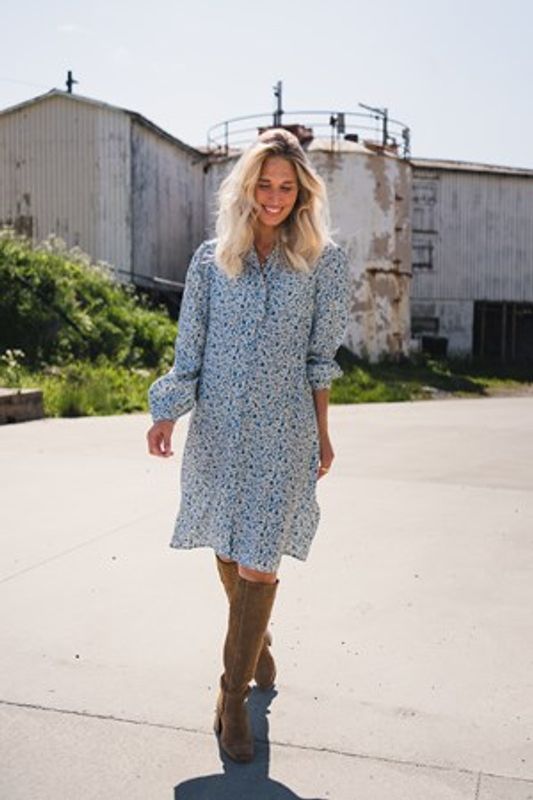 Gry Astrid Skjorte Kjole Q Harbor Flower