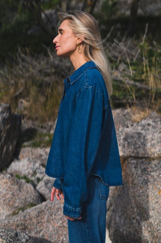 RAUSCecilie Shirt MID BLUE WASH
