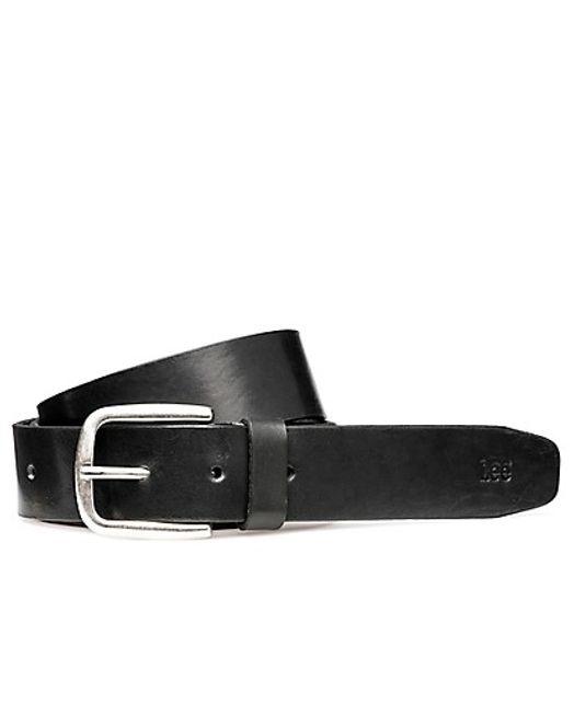 Hovedbilde Lee Logo Skinnbelte Sort