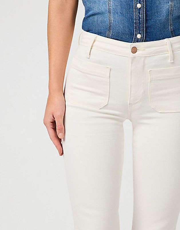 Flare Worn White