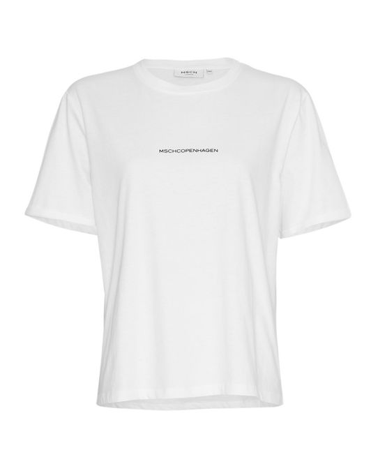 Hovedbilde MSCHTerina Organic Small Logo Tee White