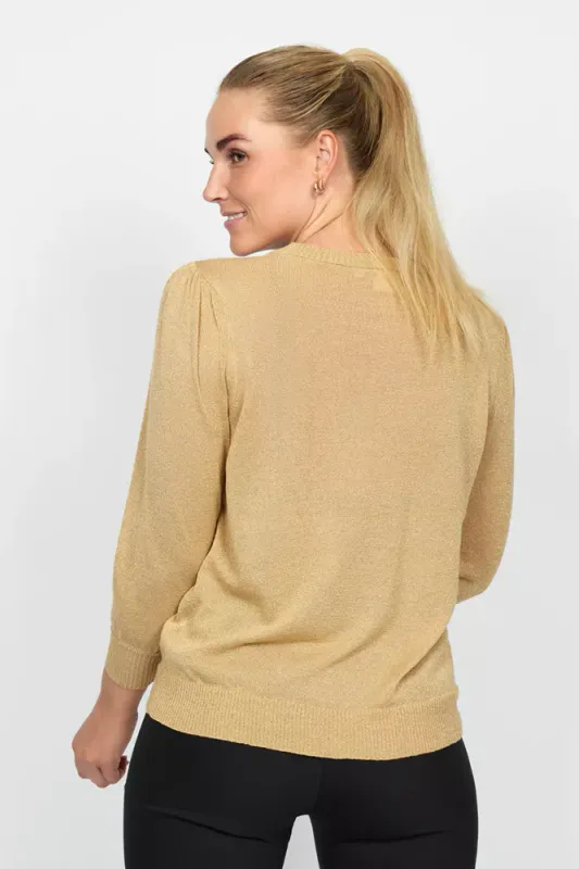 Nilly- Knit Blouse Gold