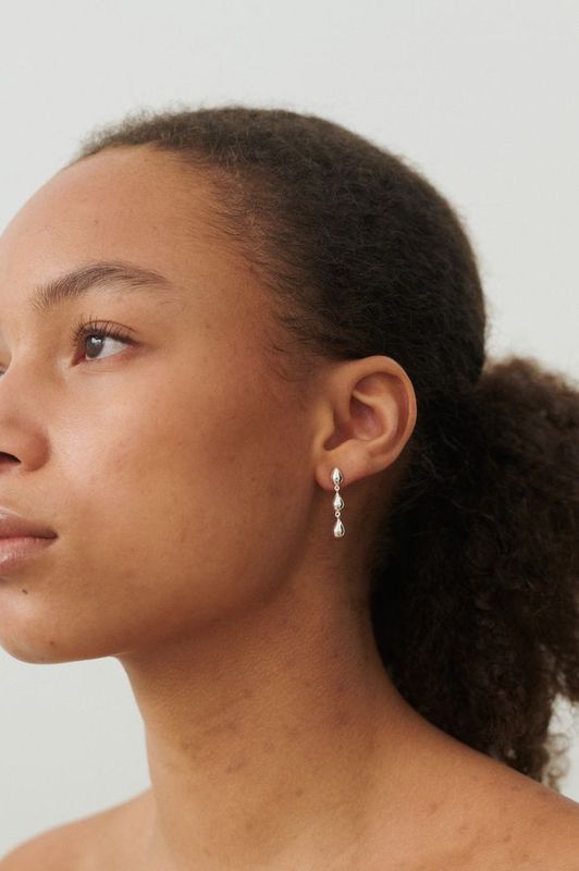 Rain Earrings Sølv