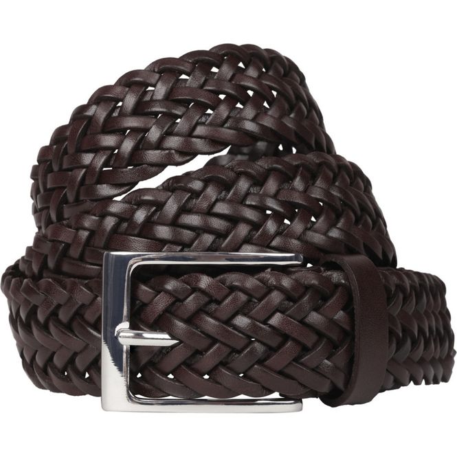 Hovedbilde Napoli Lær Belte Dark Brown