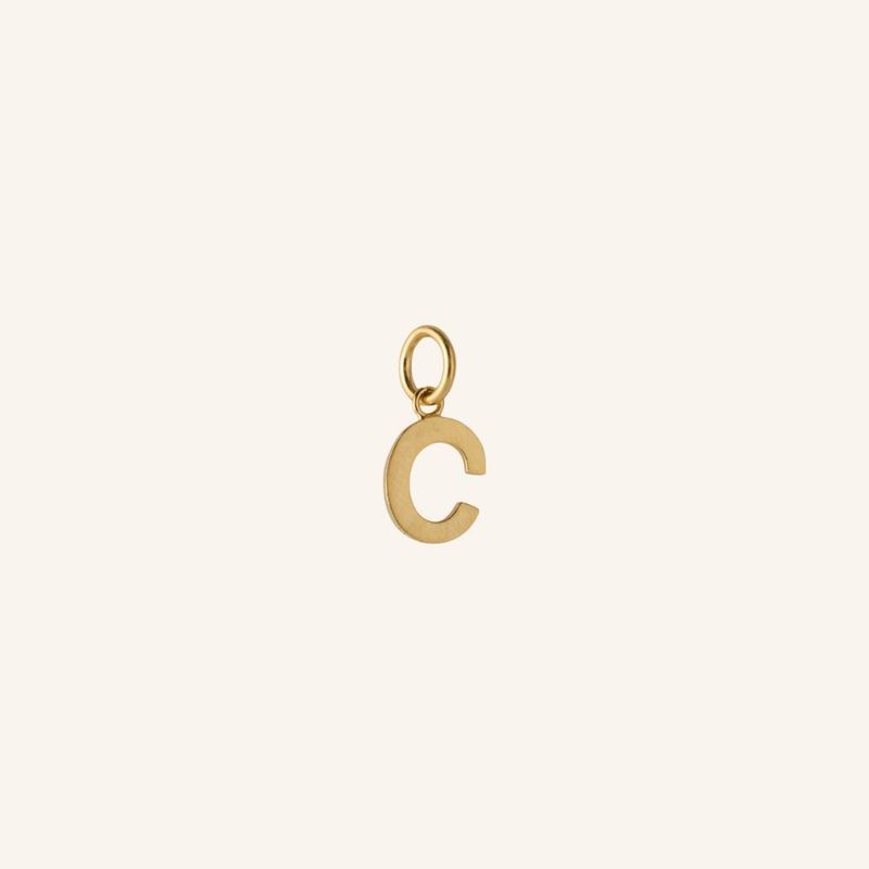 Love Letter Pendant- Gull Bokstaver
