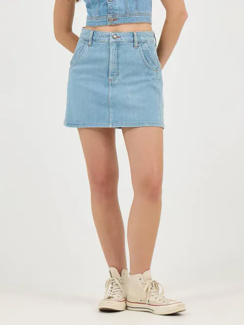 Hovedbilde Double Seamed Mini Skirt - Denimskjørt