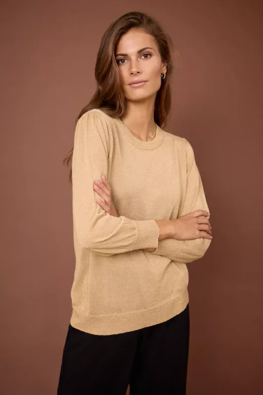 Nilly- Knit Blouse Gold
