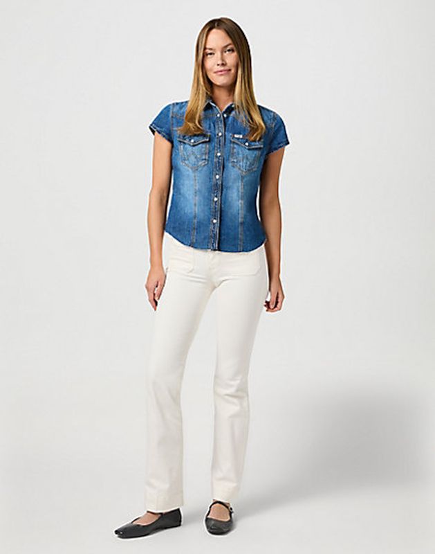 Flare Worn White