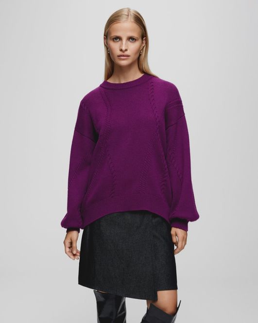 Hovedbilde MSCHCecelia Peony Pullover Plum Caspia