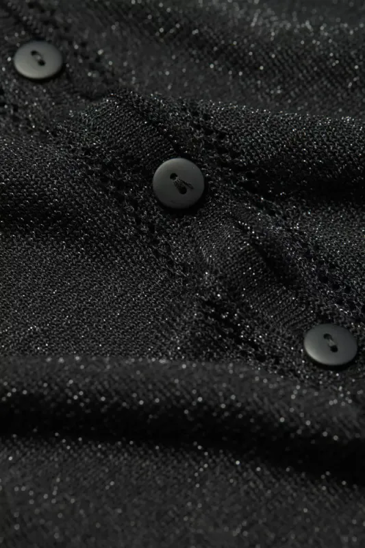Nissa Sort Cardigan