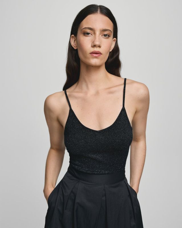 MSCHEurasia Strap Top Sort/sølv